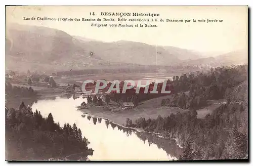 Cartes postales Besancon Historique Lac de Chaillexon et entree des bassins du Doubs