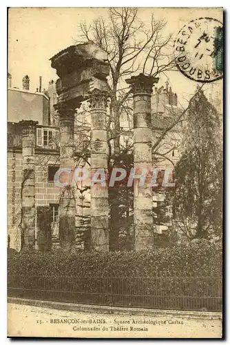 Cartes postales Besancon les Bains Square Archeologique Castan Colonnades du theatre romain