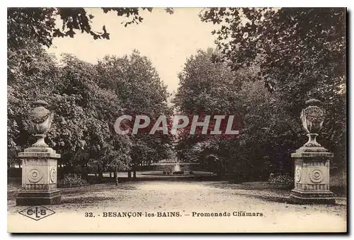 Ansichtskarte AK Besancon les Bains Promenade Chamars