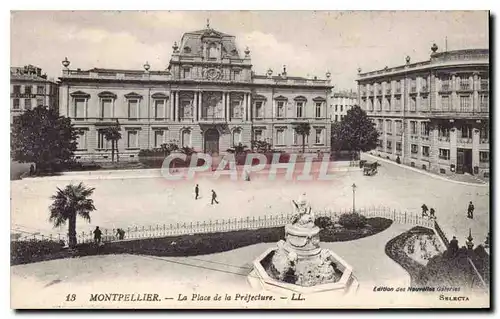 Cartes postales Montpellier La Place de la Prefecture