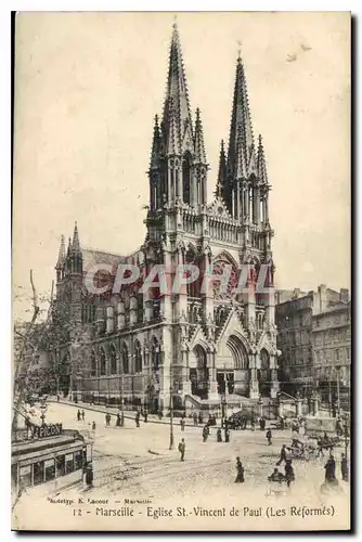 Cartes postales Marseille Eglise St Vincent de Paul (Les Reformes)