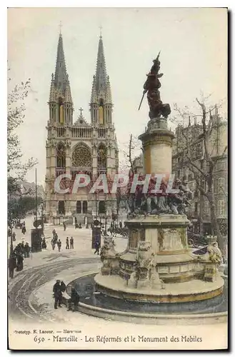 Cartes postales Marseille Les Reforems et les Monument des Mobiles