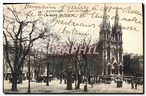 Cartes postales Marseille Cours du Chapitre et Eglise des Reformes