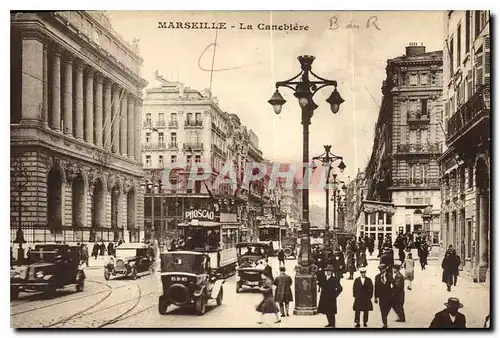 Cartes postales Marseille La Cannebiere