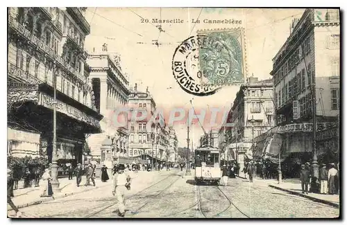 Cartes postales Marseille La Cannebiere