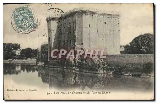 Cartes postales Tarascon Le Chateau vu du Cote du Rhone