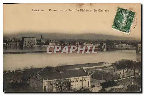 Cartes postales Tarascon Panorama du Pont du Rhone et du Chateau