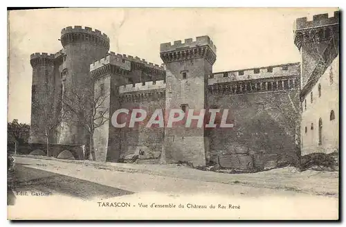 Ansichtskarte AK Tarascon Vue d'ensemble du Chateau du Roi Rene