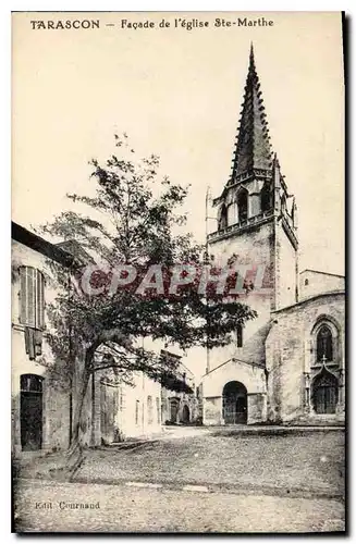 Cartes postales Tarascon Facade de l'Eglise Ste Marthe