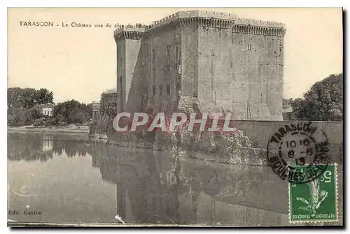 Ansichtskarte AK Tarascon Le Chateau vue du Cote du Rhone