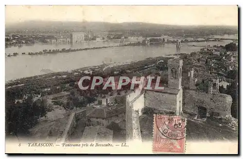 Cartes postales Tarascon Panorama pris de Baucaire