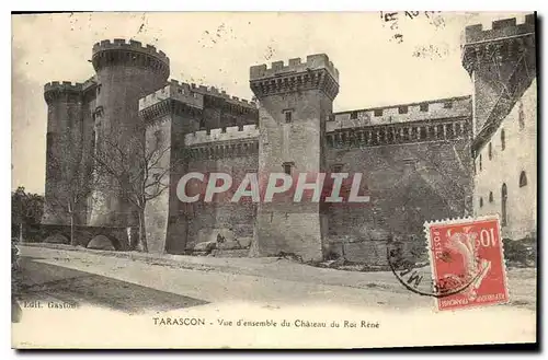 Cartes postales Tarascon (B du R) Vue d'ensemble du Chateau du Roi Rene