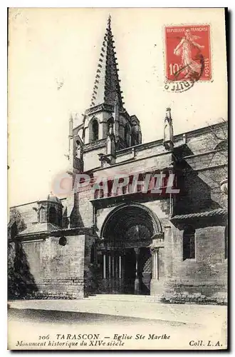 Cartes postales Tarascon (B du R) Eglise Ste Marthe