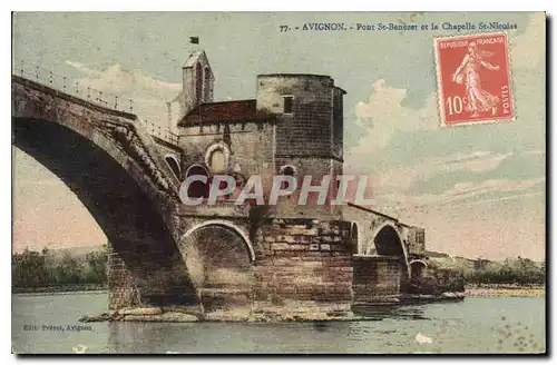 Cartes postales Tarascon (B du R) Pont St Benezet