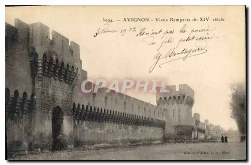 Ansichtskarte AK Tarascon (B du R) Vieux Remparts du XIVe siecle