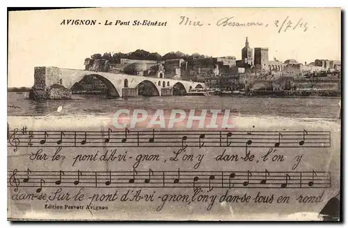Cartes postales Avignon (Vaucluse) Le Pont St Benezet