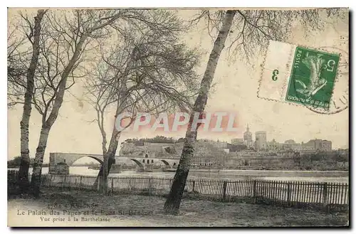 Cartes postales Avignon (Vaucluse) Le Palais des Papes et le Pont St Benezet