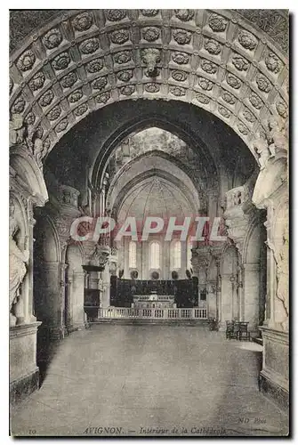 Ansichtskarte AK Avignon (Vaucluse) Interieur de la Cathedrale