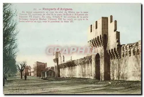 Cartes postales Avignon (Vaucluse) Les Remparts