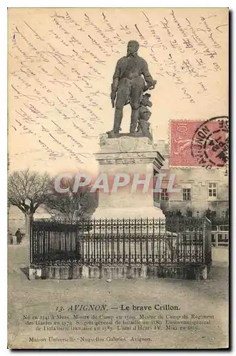 Cartes postales Avignon (Vaucluse) Le Brave Crillon