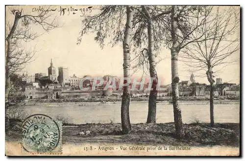 Cartes postales Avignon (Vaucluse) Vue generale prise de la Barthelasse