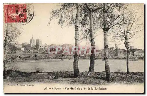 Cartes postales Avignon (Vaucluse) Vue generale prise de la Barthelasse