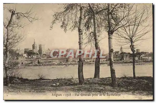 Cartes postales Avignon (Vaucluse) Vue generale prise de la Barthelasse