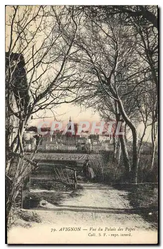 Cartes postales Avignon (Vaucluse) Vue du Palais des Papes