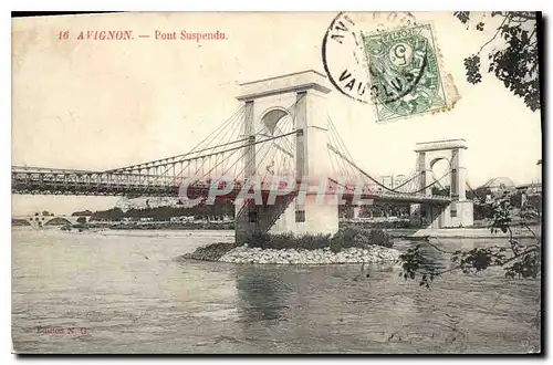 Cartes postales Avignon (Vaucluse) Le Pont Suspendu