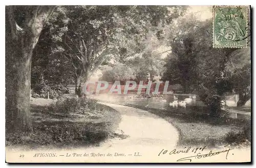 Cartes postales Avignon (Vaucluse) Le Parc des Rochers des Doms