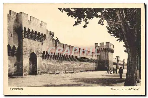 Cartes postales Avignon (Vaucluse) Remparts Saint Michel