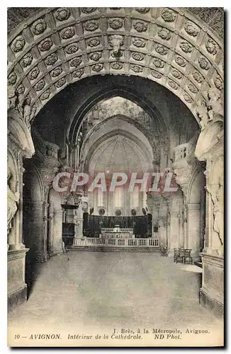 Ansichtskarte AK Avignon (Vaucluse) Interieur de la Cathedrale