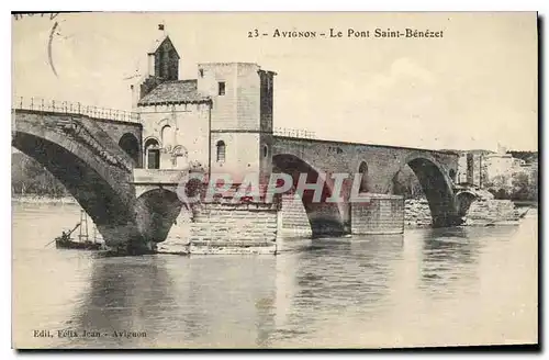 Cartes postales Avignon (Vaucluse) Le Pont Saint Benezet