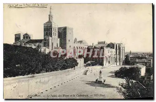 Cartes postales Avignon (Vaucluse) Le Palais des Papes et la Cathedrale