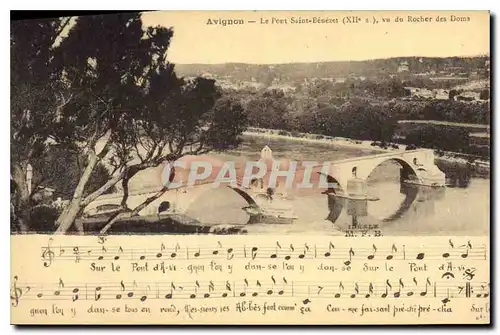 Cartes postales Avignon (Vaucluse) Le Pont Saint Benezet