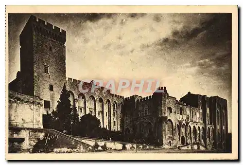 Ansichtskarte AK Avignon (Vaucluse) Facade principale du Palais des Papes