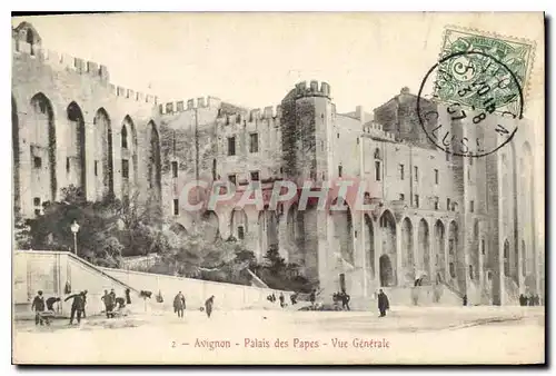 Cartes postales Avignon (Vaucluse) Palais des Papes Vue Generale