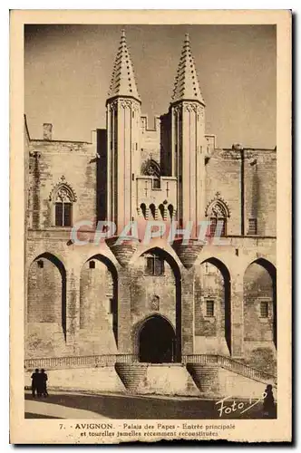 Cartes postales Avignon (Vaucluse) Palais des Papes Entree Principale