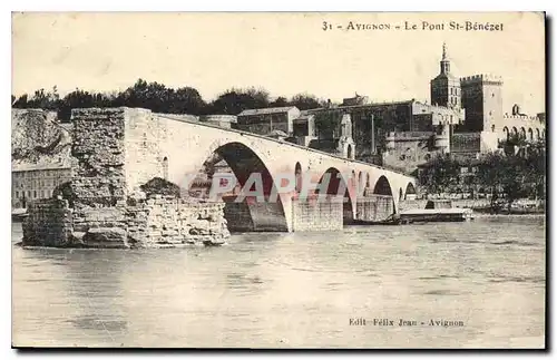 Cartes postales Avignon Le Pont St Benezet