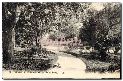 Cartes postales Avignon Le Parc des Rochers des Doms