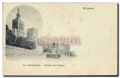 Cartes postales Avignon La Cathedrale Palais des Papes