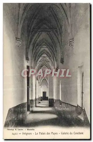 Cartes postales Avignon Le Palais des Papes Galerie du Conclave