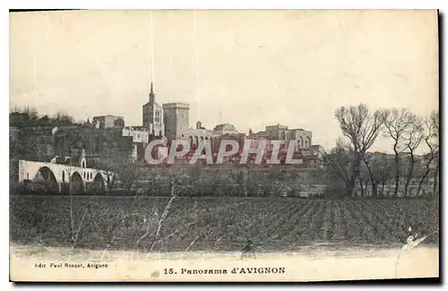 Cartes postales Panorama d'Avignon