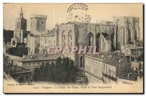 Cartes postales Avignon Le Palais des Papes Vu de la Tour Jacquemard