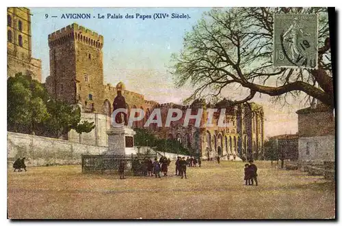 Ansichtskarte AK Avignon le palais des Papes XIV siecle