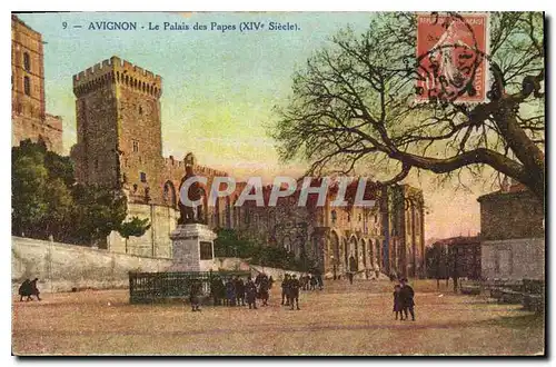 Ansichtskarte AK Avignon le palais des Papes XIV siecle