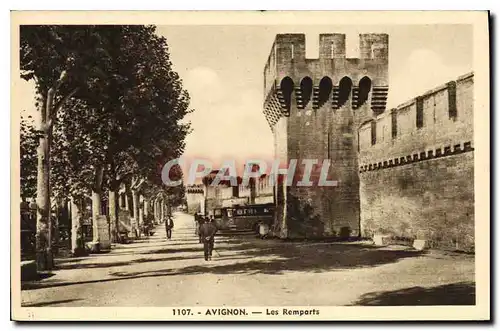 Cartes postales Avignon les Remaprts