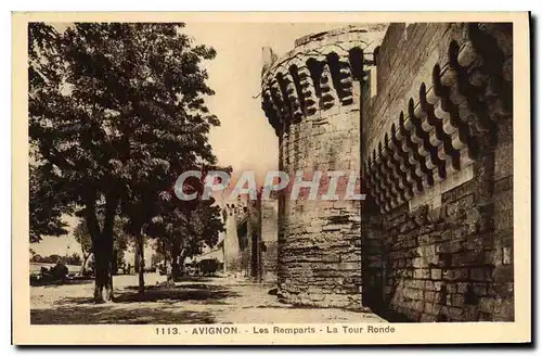 Ansichtskarte AK Avignon les Remparts la Tour Ronde