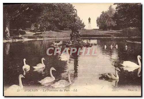 Ansichtskarte AK Avignon la Fontaine du Parc