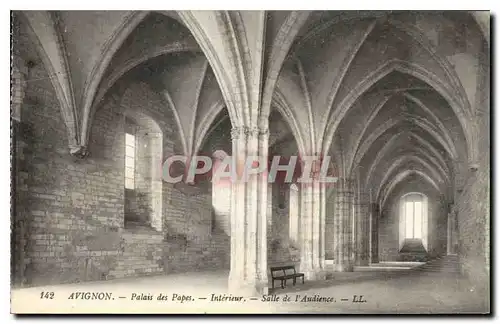 Cartes postales Avignon Palais des Papes interieur Salle de l'Audience